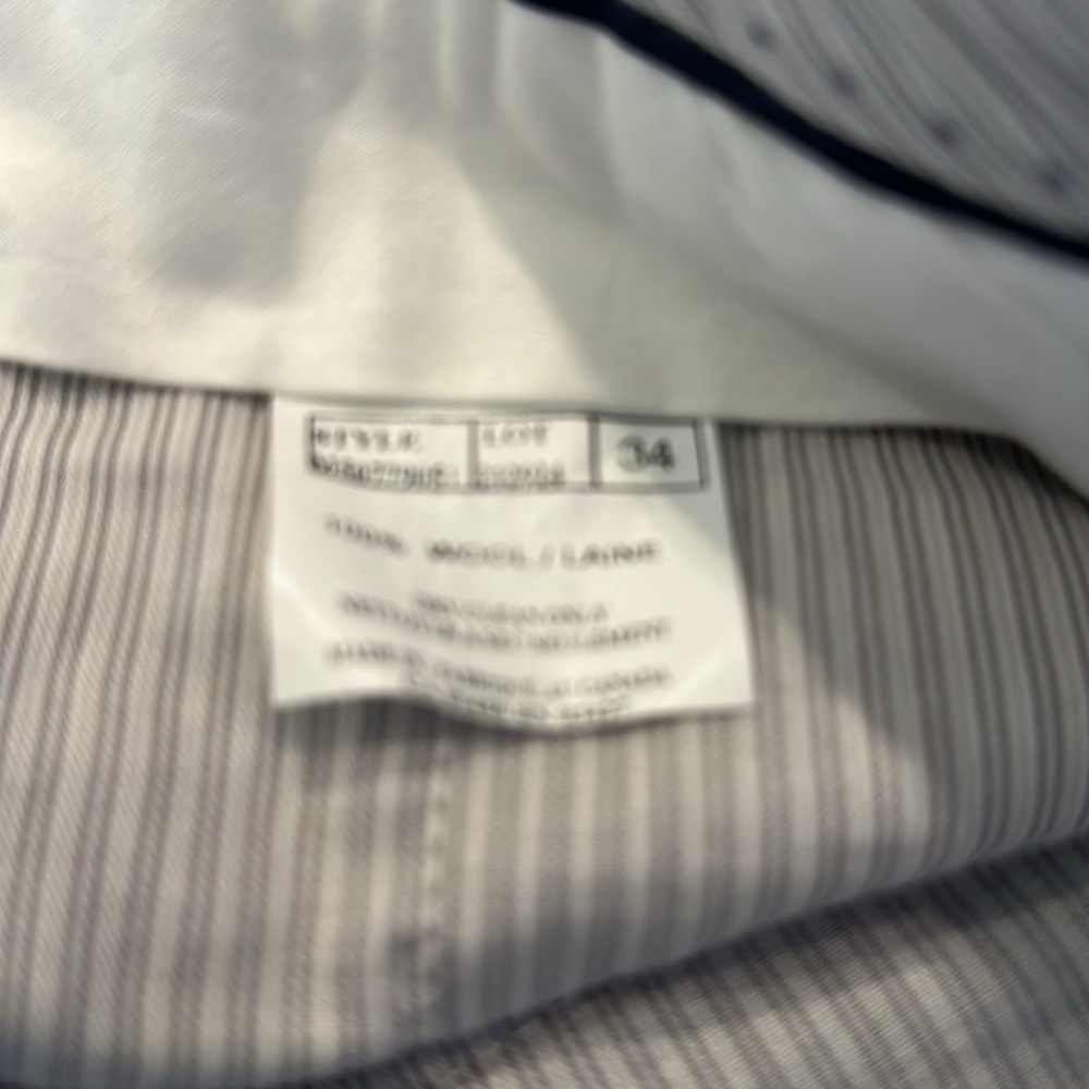 NEIMAN MARCUS MENS WOOL SLACK SIZE 34 - Picture 4 of 10